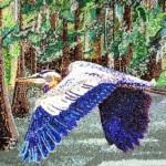 Blue Heron in the Swamp